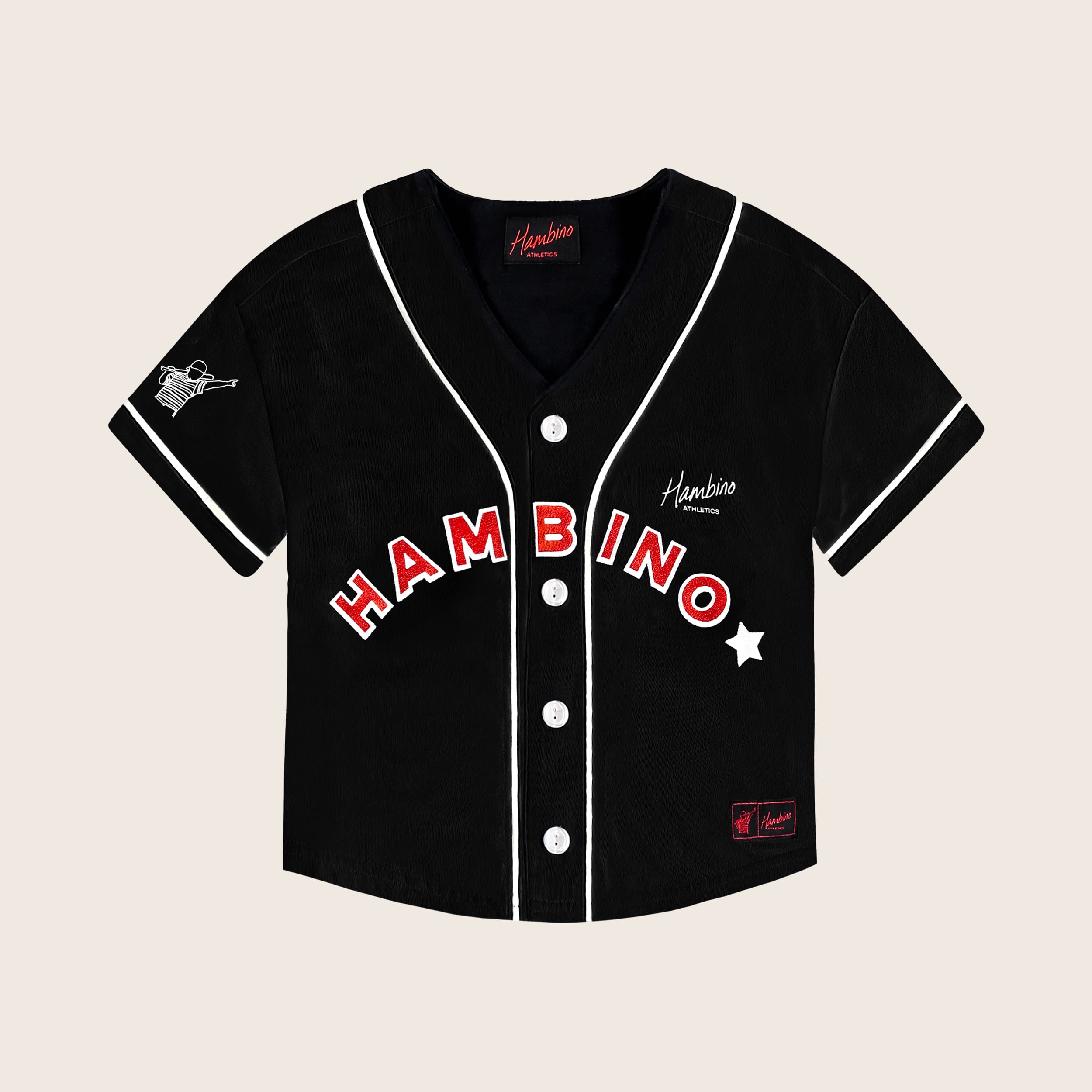 Athletics Baseball Jersey - Black